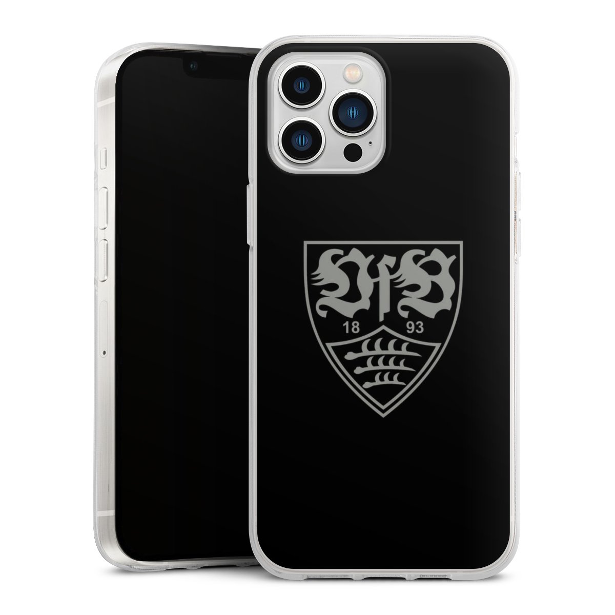 iPhone 13 Pro Max Handy Silikon Hülle Case transparent Handyhülle Official Licensed Product Vfb Stuttgart Silikon Case