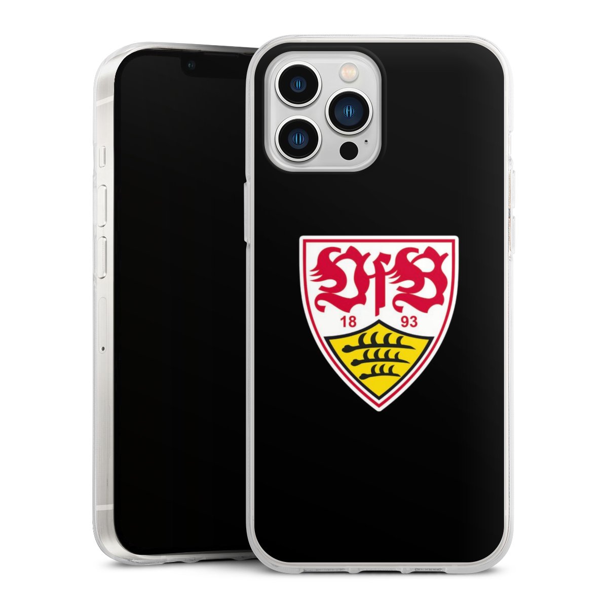 iPhone 13 Pro Max Handy Silikon Hülle Case transparent Handyhülle Vfb Stuttgart Official Licensed Product Coat Of Arms Silikon Case