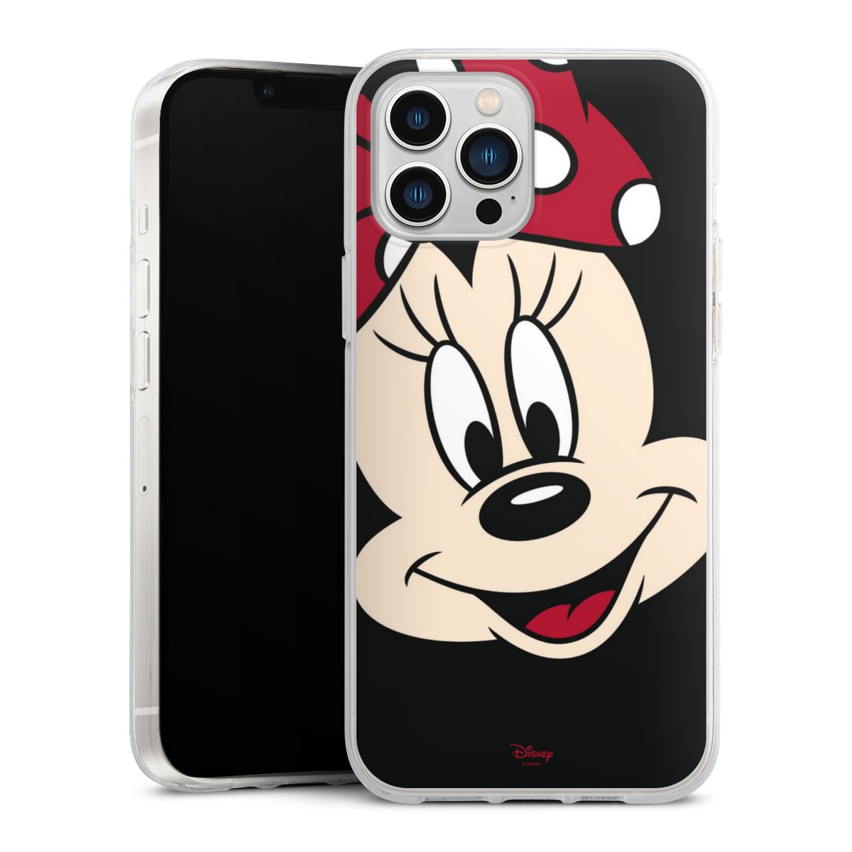 iPhone 13 Pro Max Handy Silikon Hülle Case transparent Handyhülle Minnie Mouse Official Licensed Product Disney Silikon Case