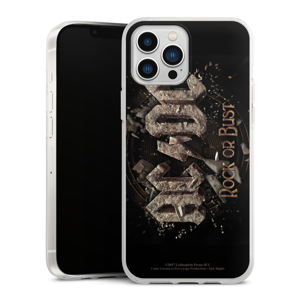 iPhone 13 Pro Max Handy Silikon Hülle Case transparent Handyhülle Acdc Official Licensed Product Rock Or Bust Silikon Case