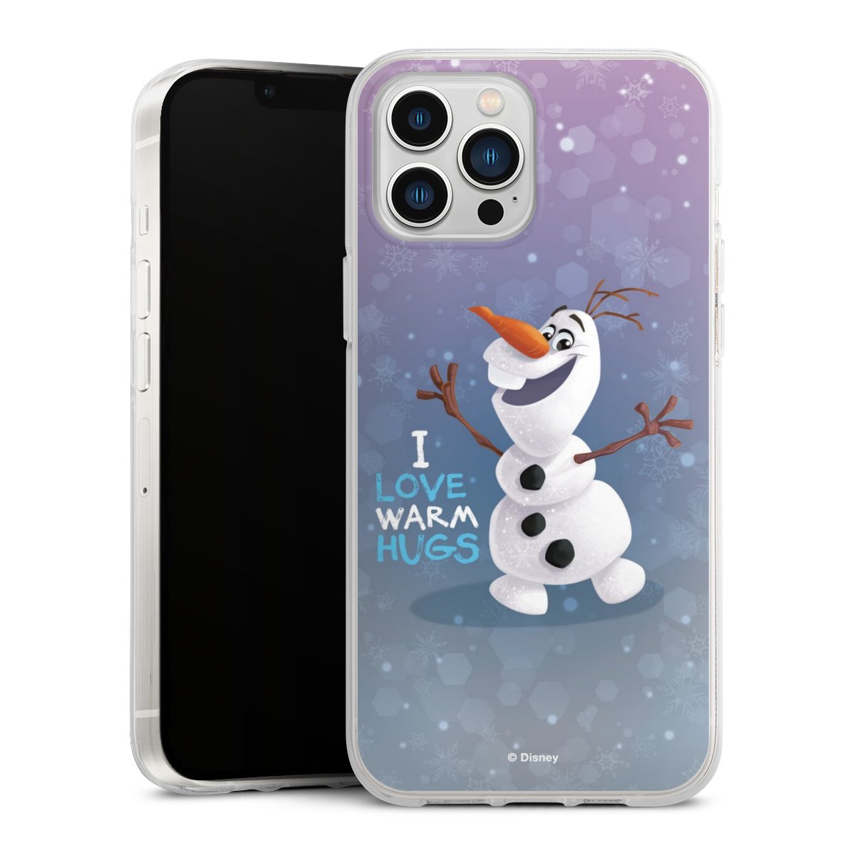 iPhone 13 Pro Max Handy Silikon Hülle Case transparent Handyhülle Frozen Frozen Olaf Official Licensed Product Silikon Case