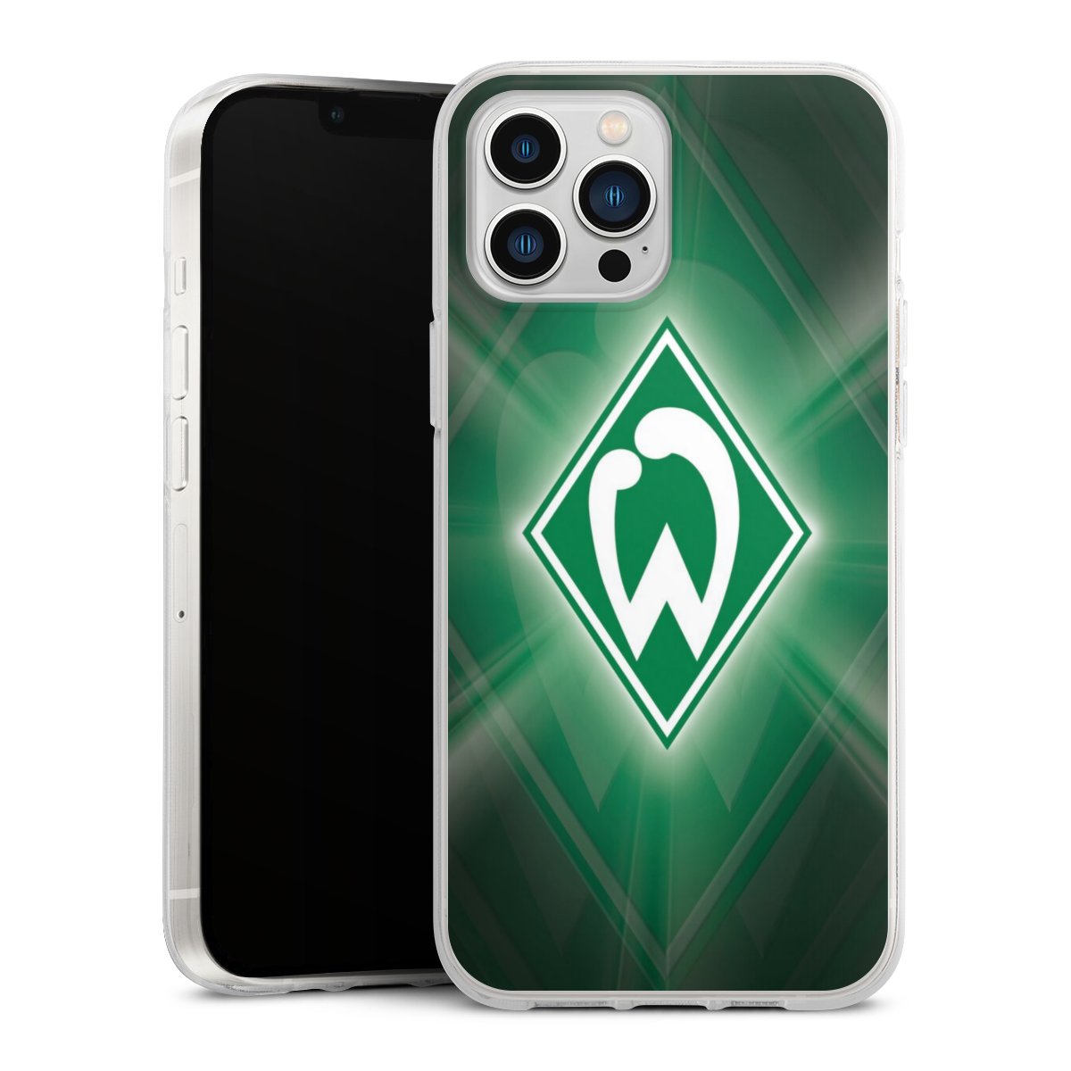 iPhone 13 Pro Max Handy Silikon Hülle Case transparent Handyhülle Sv Werder Bremen Official Licensed Product Coat Of Arms Silikon Case