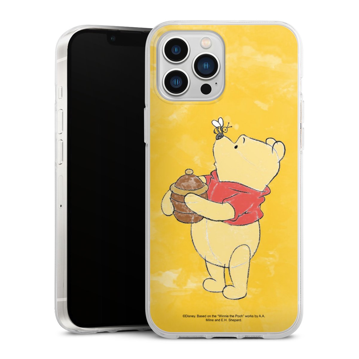 iPhone 13 Pro Max Handy Silikon Hülle Case transparent Handyhülle Official Licensed Product Winnie The Pooh Disney Silikon Case