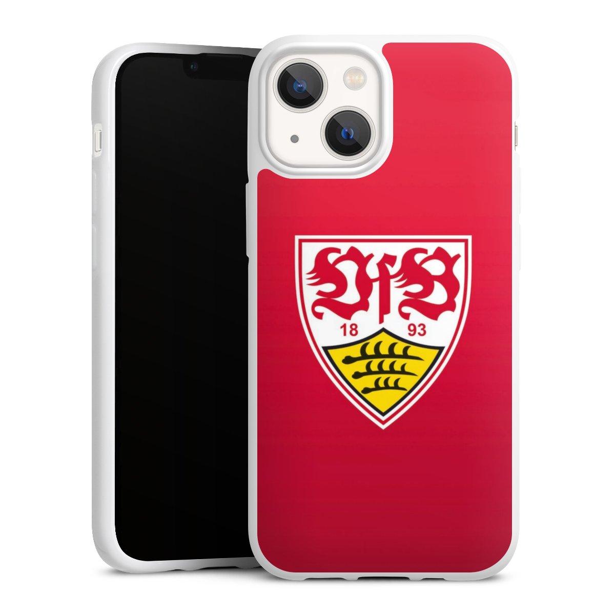 iPhone 13 Mini Handy Silikon Hülle Case weiß Handyhülle Official Licensed Product Vfb Stuttgart Silikon Case