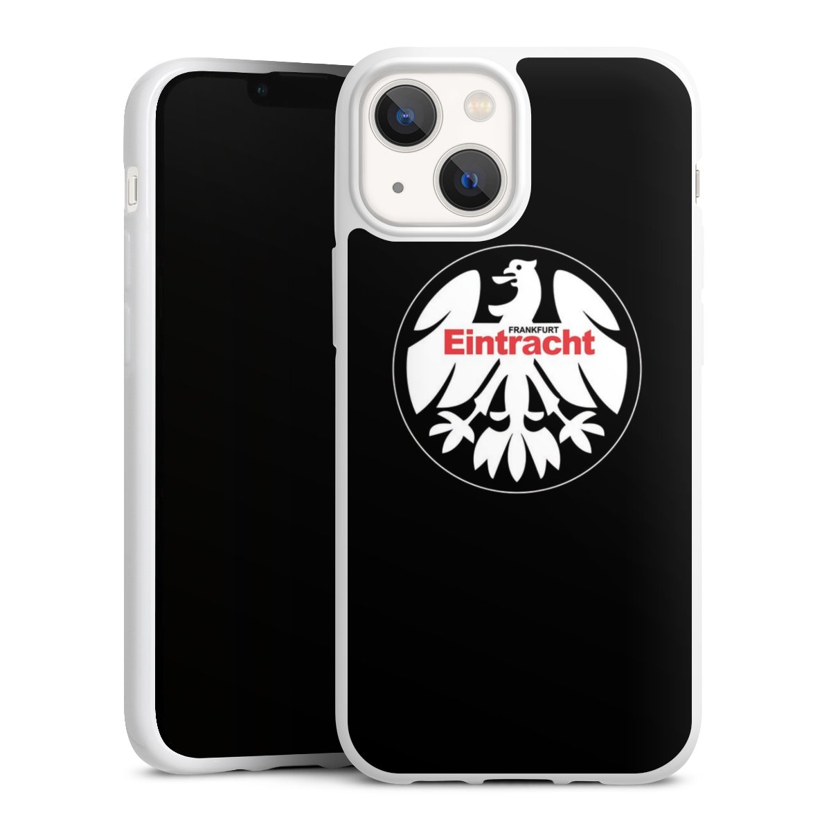 iPhone 13 Mini Handy Silikon Hülle Case weiß Handyhülle Official Licensed Product Eintracht Frankfurt Sge Silikon Case