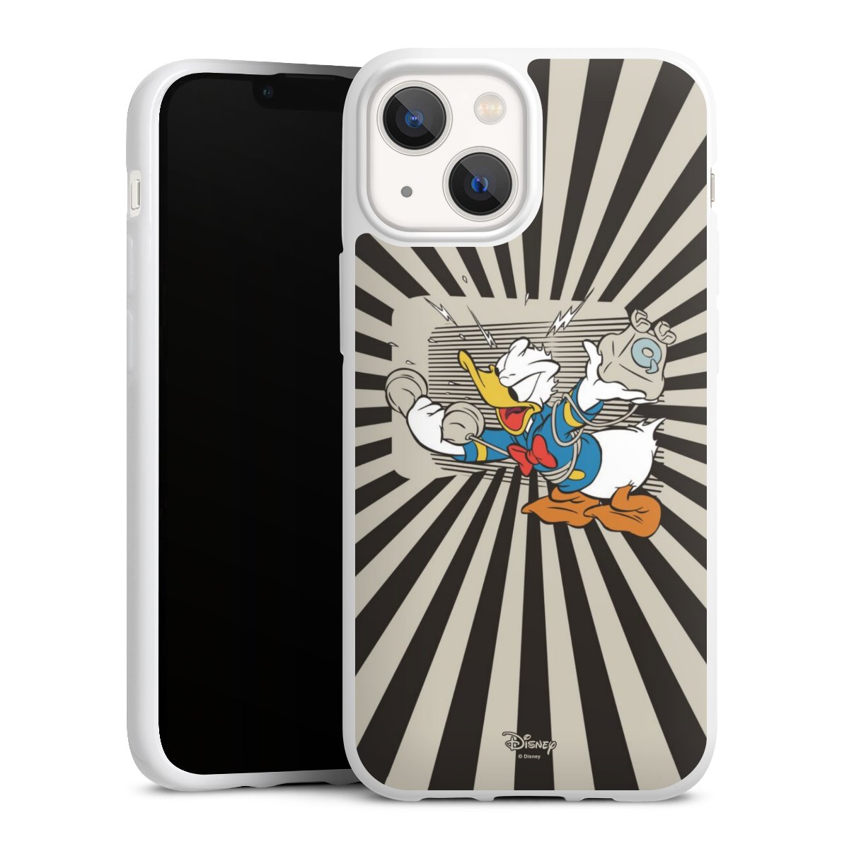 iPhone 13 Mini Handy Silikon Hülle Case weiß Handyhülle Donald Duck Disney Official Licensed Product Silikon Case