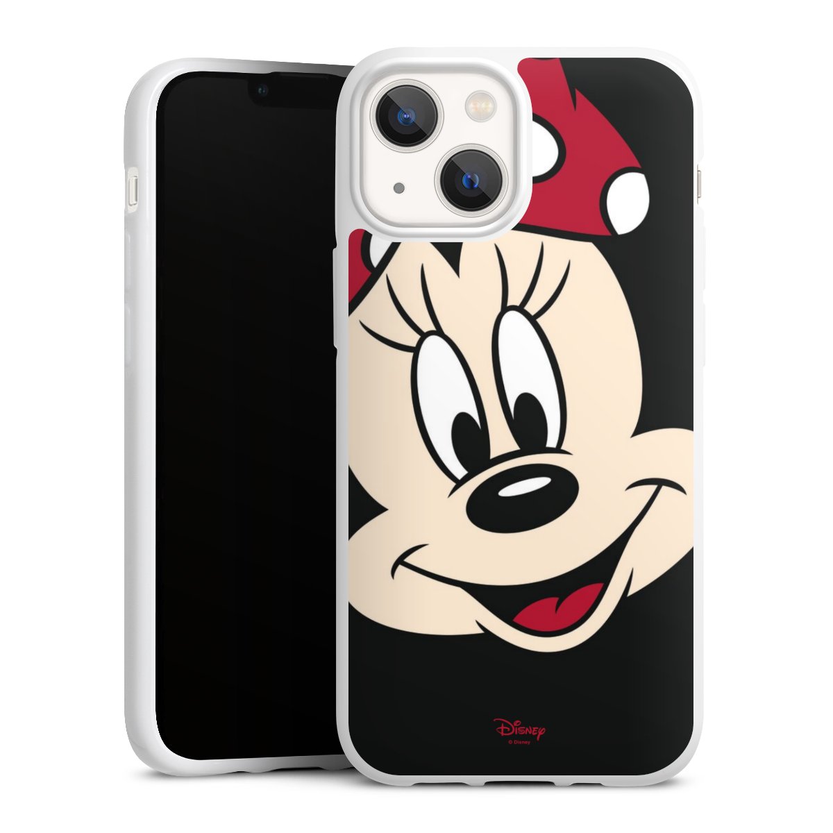 iPhone 13 Mini Handy Silikon Hülle Case weiß Handyhülle Minnie Mouse Official Licensed Product Disney Silikon Case