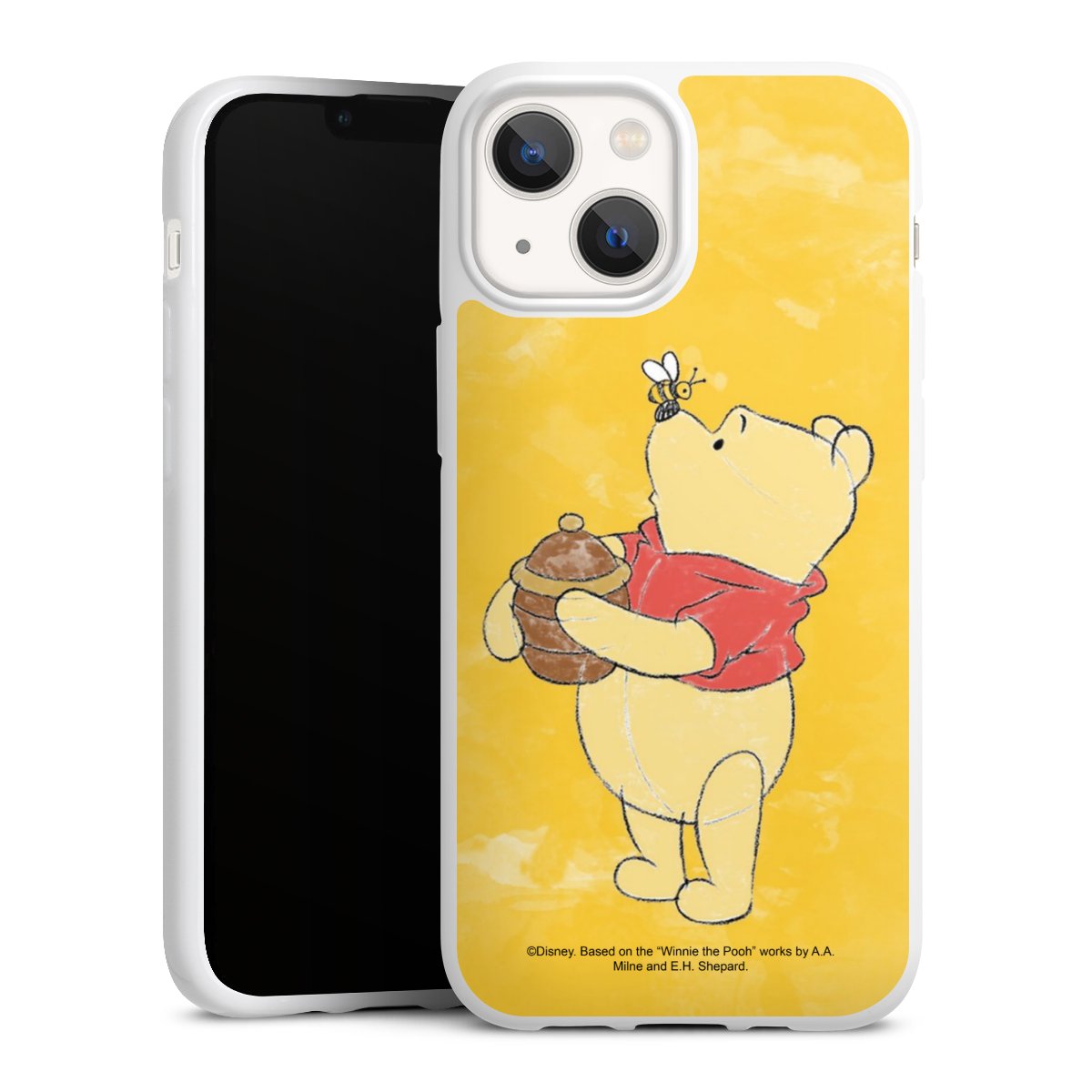 iPhone 13 Mini Handy Silikon Hülle Case weiß Handyhülle Official Licensed Product Winnie The Pooh Disney Silikon Case