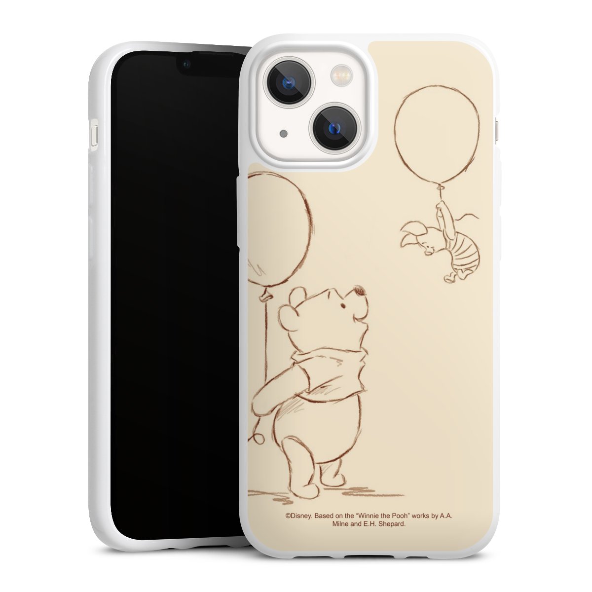 iPhone 13 Mini Handy Silikon Hülle Case weiß Handyhülle Official Licensed Product Winnie The Pooh Disney Silikon Case