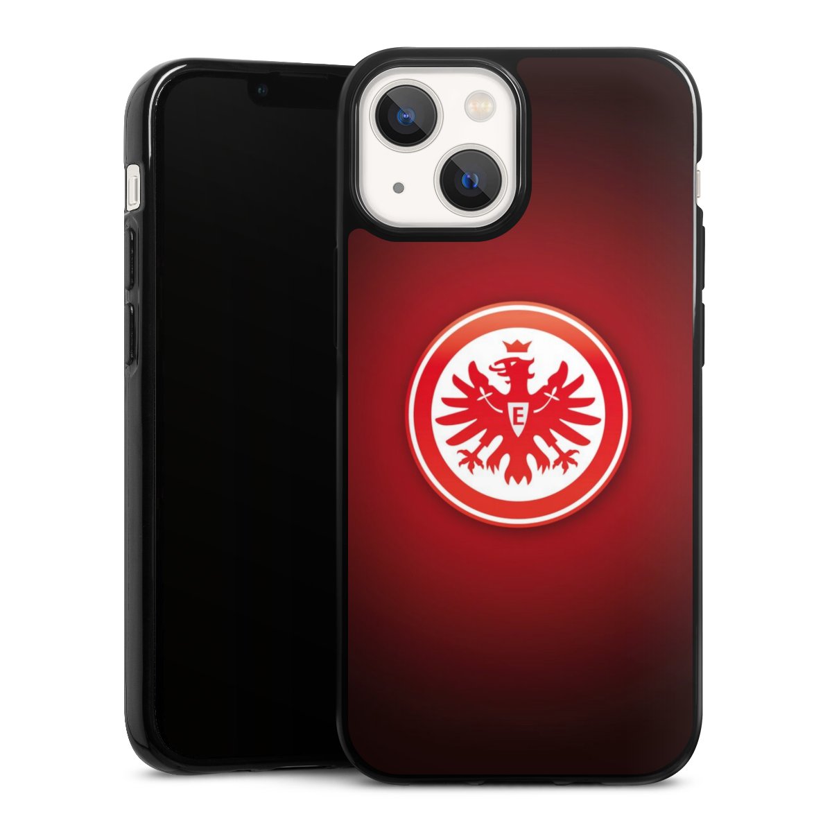 iPhone 13 Mini Handy Silikon Hülle Case schwarz Handyhülle Eintracht Frankfurt Official Licensed Product Coat Of Arms