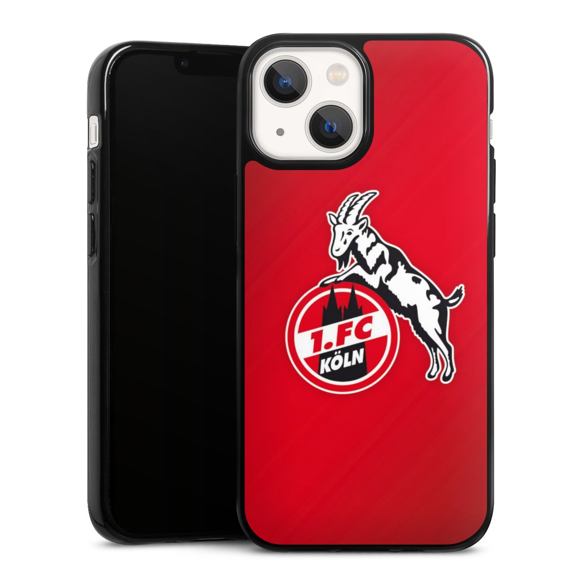 iPhone 13 Mini Handy Silikon Hülle Case schwarz Handyhülle Official Licensed Product Effzeh 1. Fc Köln