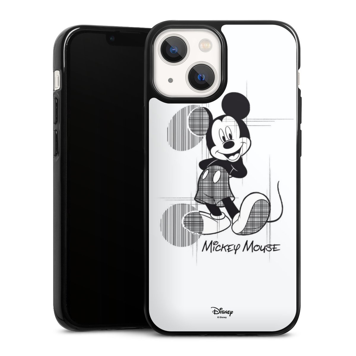 iPhone 13 Mini Handy Silikon Hülle Case schwarz Handyhülle Disney Official Licensed Product Mickey Mouse