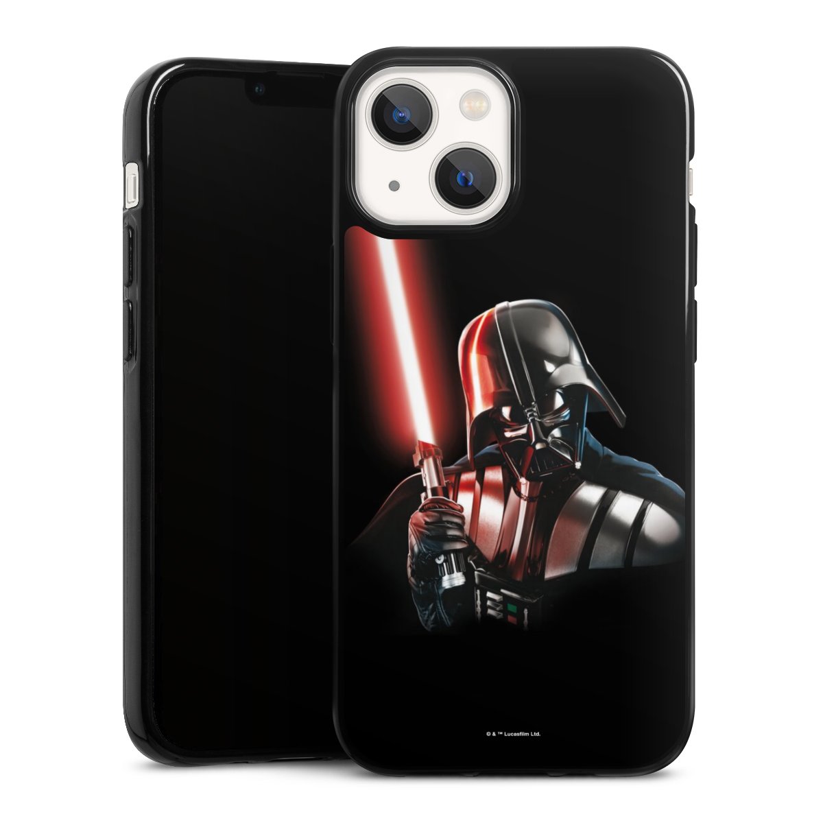 iPhone 13 Mini Handy Silikon Hülle Case schwarz Handyhülle Star Wars Merchandise Darth Vader