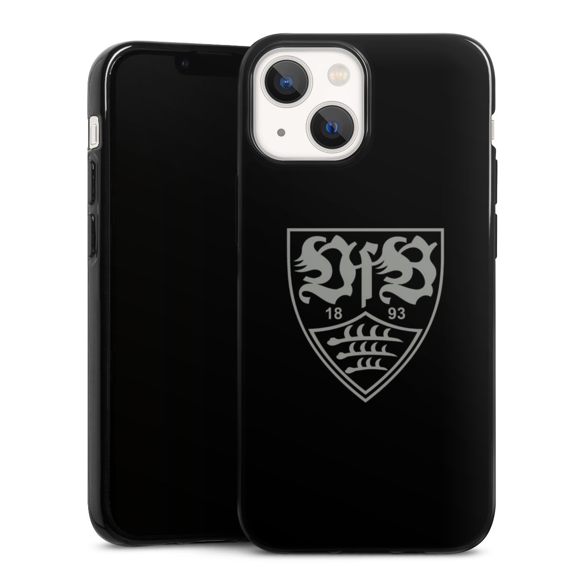 iPhone 13 Mini Handy Silikon Hülle Case schwarz Handyhülle Official Licensed Product Vfb Stuttgart