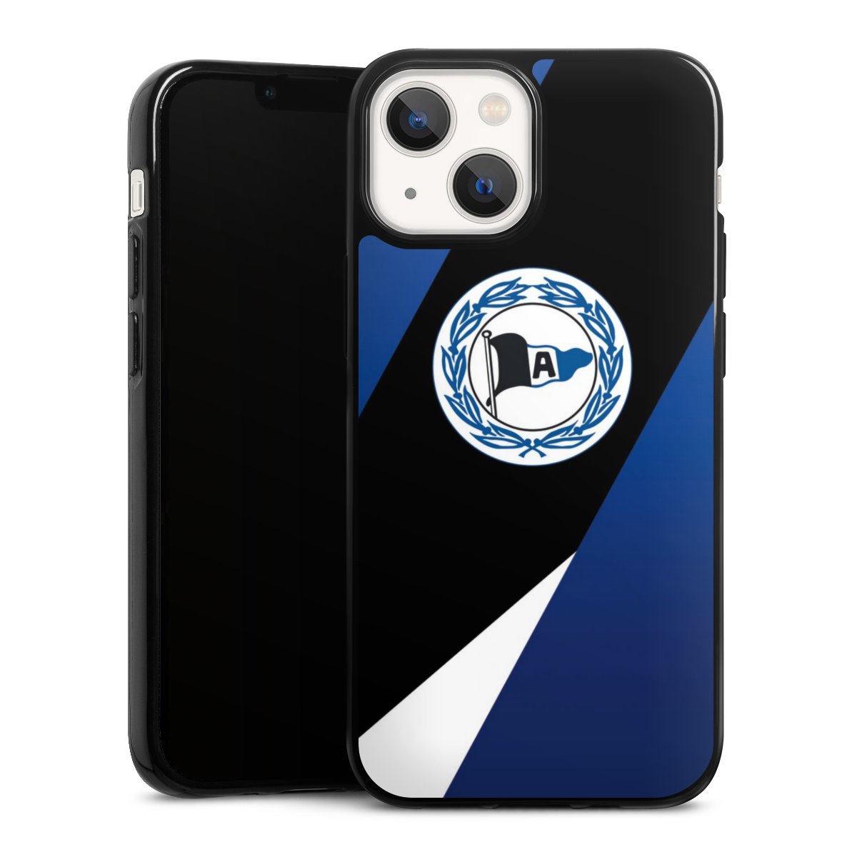 iPhone 13 Mini Handy Silikon Hülle Case schwarz Handyhülle Official Licensed Product Arminia Bielefeld Dsc