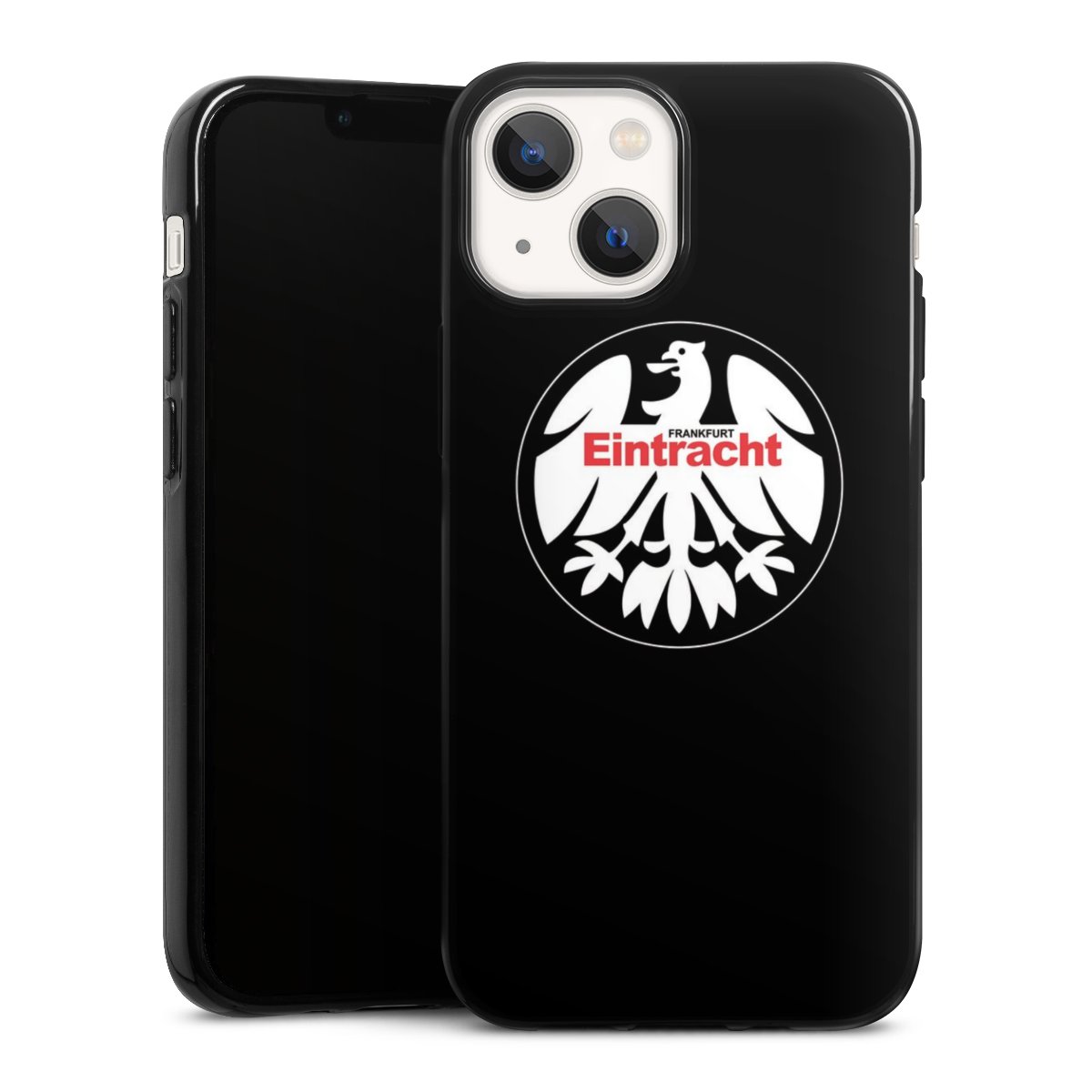 iPhone 13 Mini Handy Silikon Hülle Case schwarz Handyhülle Official Licensed Product Eintracht Frankfurt Sge