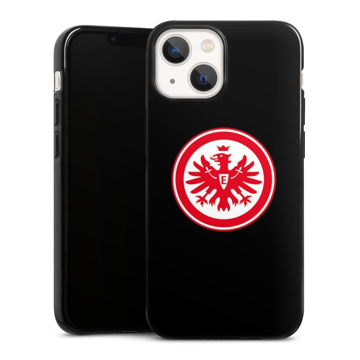 iPhone 13 Mini Handy Silikon Hülle Case schwarz Handyhülle Eintracht Frankfurt Sge Eagle