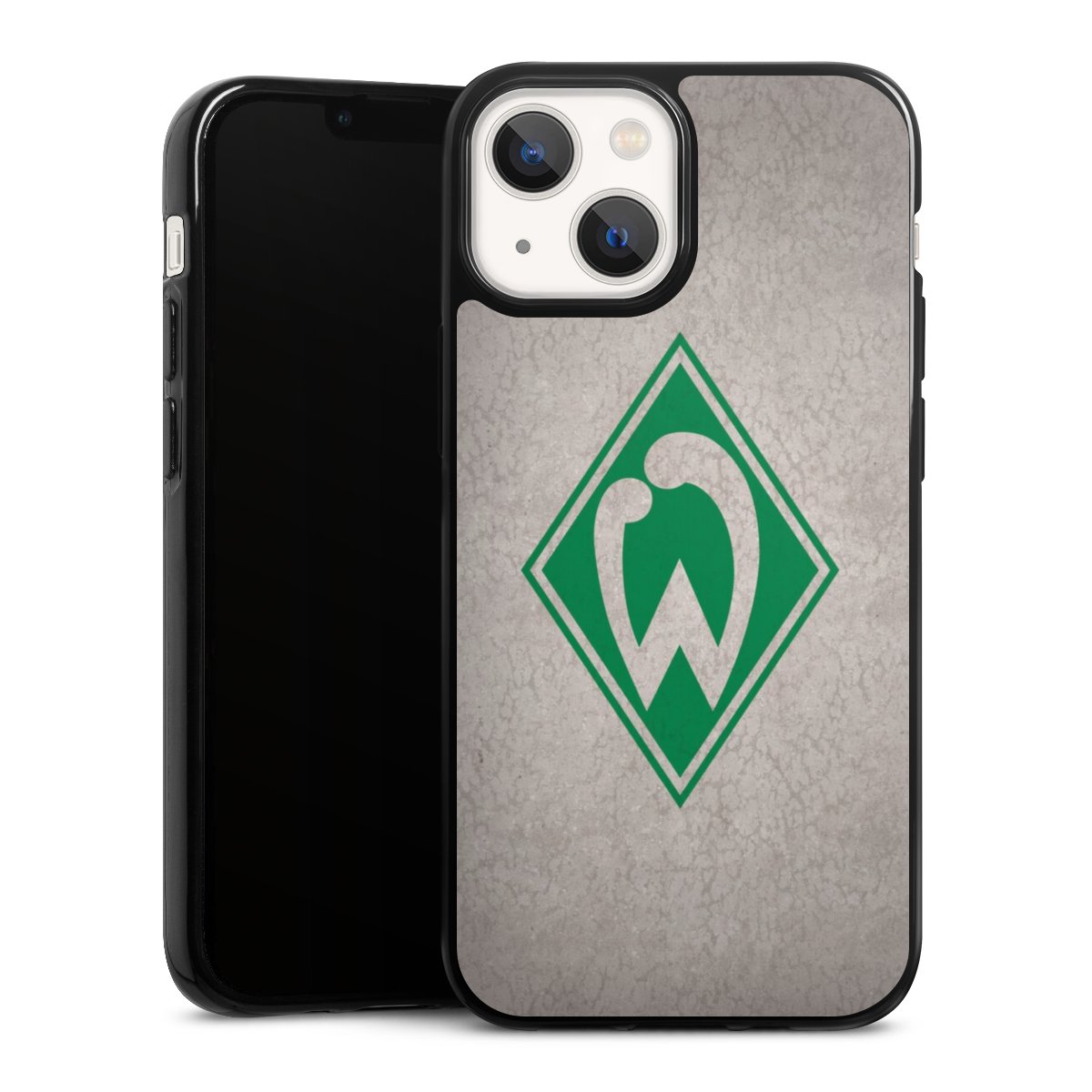 iPhone 13 Mini Handy Silikon Hülle Case schwarz Handyhülle Sv Werder Bremen Concrete Official Licensed Product