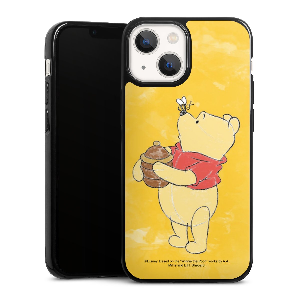 iPhone 13 Mini Handy Silikon Hülle Case schwarz Handyhülle Official Licensed Product Winnie The Pooh Disney