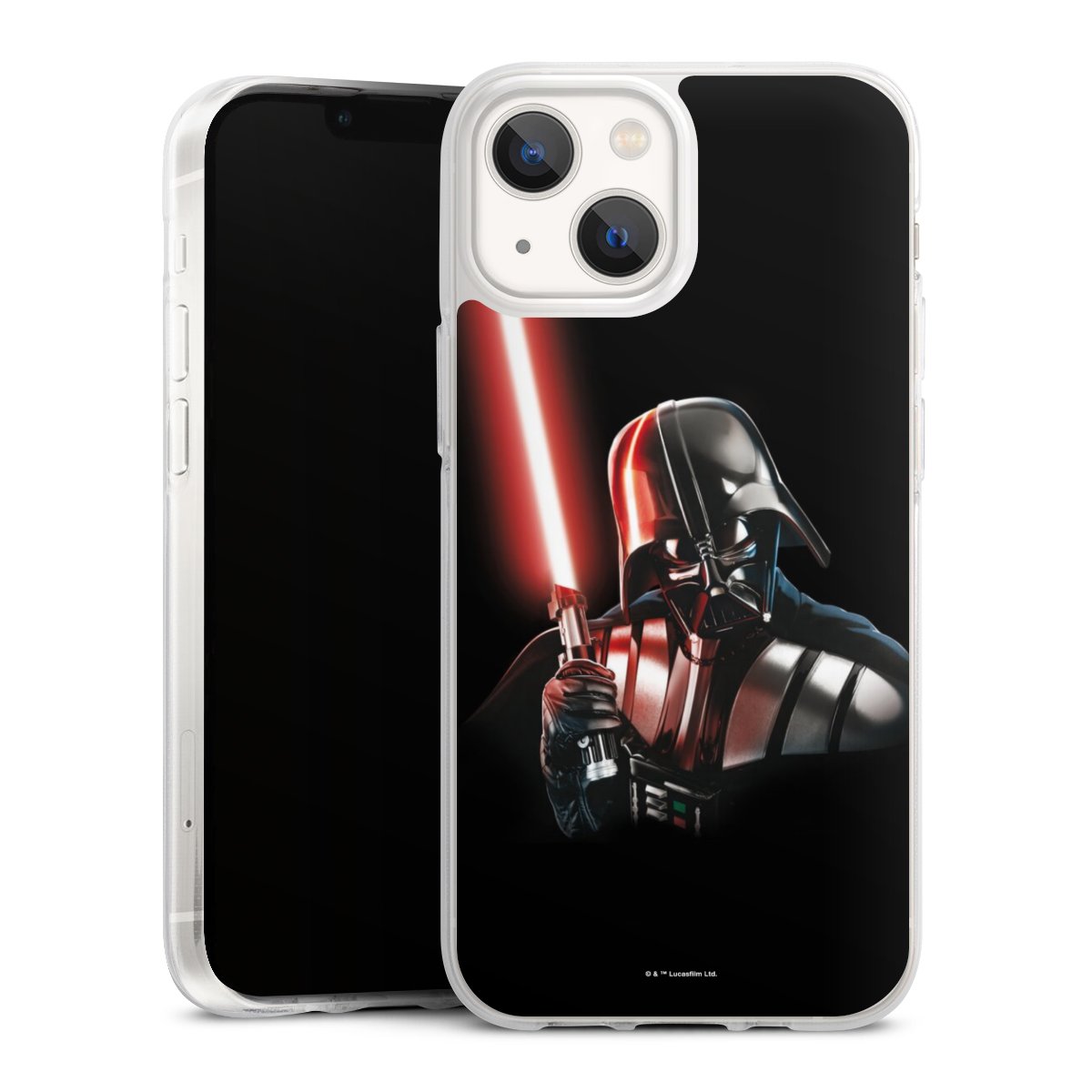 iPhone 13 Mini Handy Silikon Hülle Case transparent Handyhülle Star Wars Merchandise Darth Vader Silikon Case