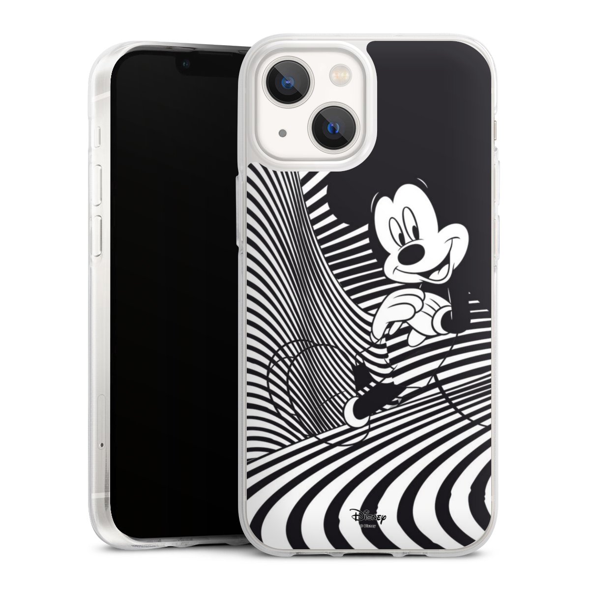 iPhone 13 Mini Handy Silikon Hülle Case transparent Handyhülle Disney Official Licensed Product Mickey Mouse Silikon Case