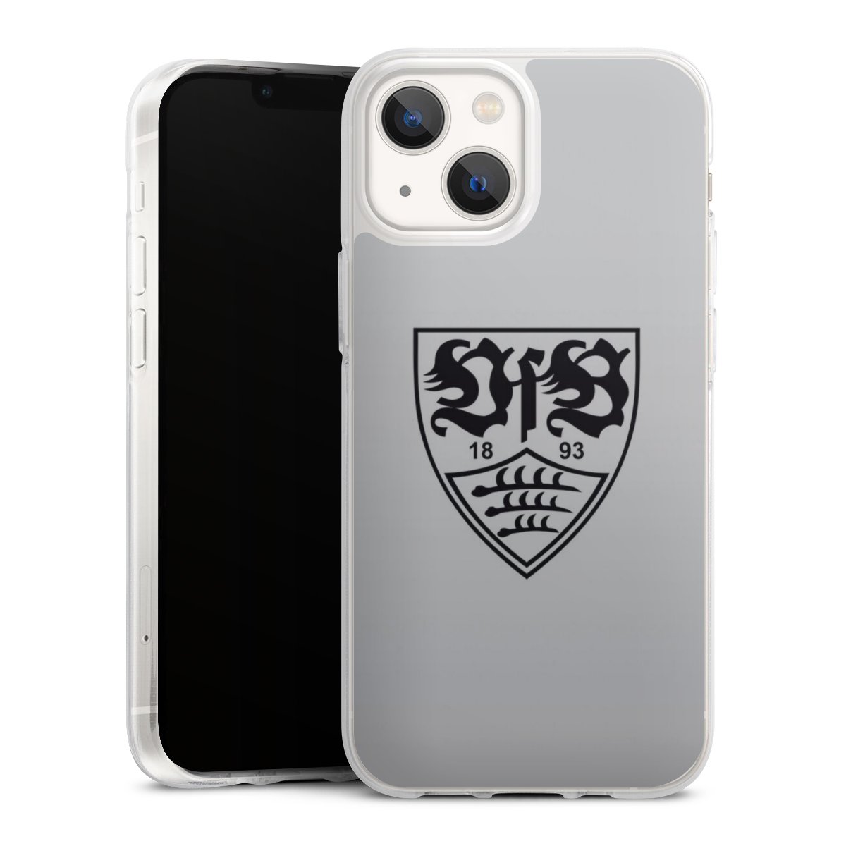 iPhone 13 Mini Handy Silikon Hülle Case transparent Handyhülle Logo Vfb Stuttgart Official Licensed Product Silikon Case