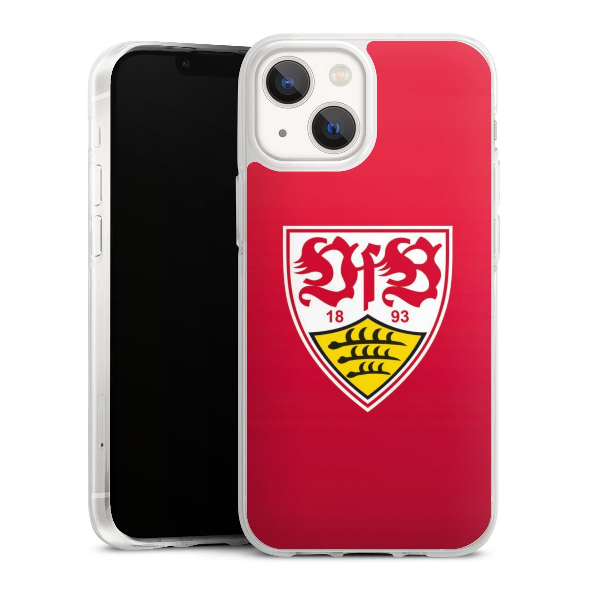 iPhone 13 Mini Handy Silikon Hülle Case transparent Handyhülle Official Licensed Product Vfb Stuttgart Silikon Case