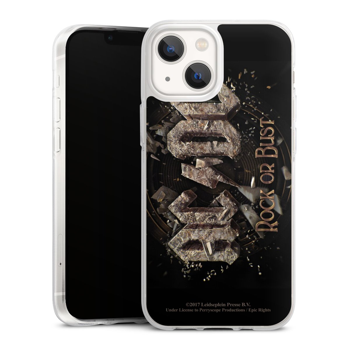 iPhone 13 Mini Handy Silikon Hülle Case transparent Handyhülle Acdc Official Licensed Product Rock Or Bust Silikon Case