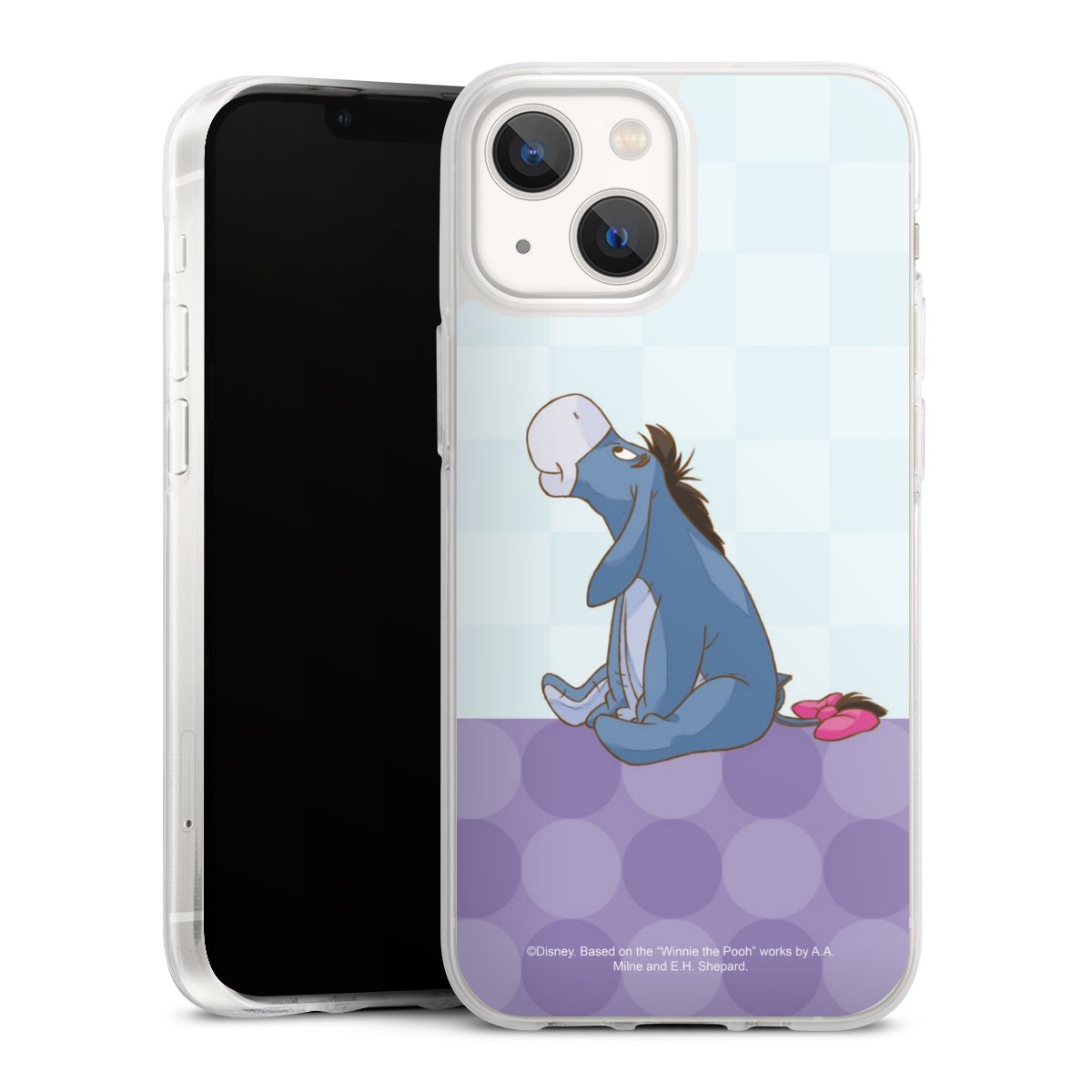 iPhone 13 Mini Handy Silikon Hülle Case transparent Handyhülle Disney Donkey Winnie The Pooh Silikon Case