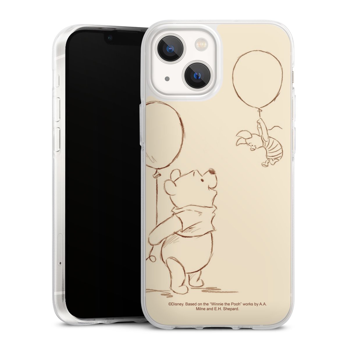 iPhone 13 Mini Handy Silikon Hülle Case transparent Handyhülle Official Licensed Product Winnie The Pooh Disney Silikon Case