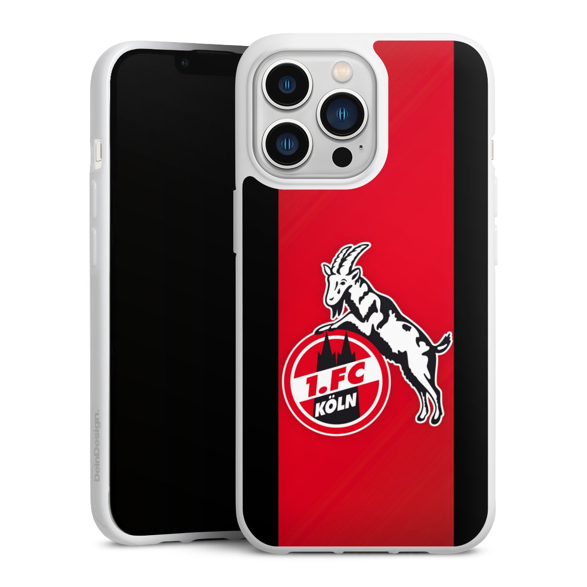 iPhone 13 Pro Handy Silikon Hülle Case weiß Handyhülle Official Licensed Product Billy Goat Hennes 1. Fc Köln Silikon Case