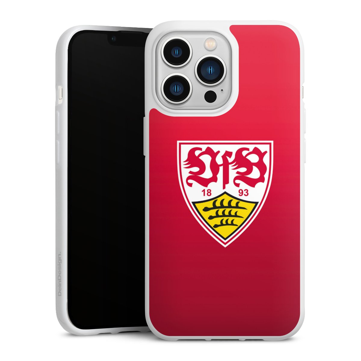 iPhone 13 Pro Handy Silikon Hülle Case weiß Handyhülle Official Licensed Product Vfb Stuttgart Silikon Case