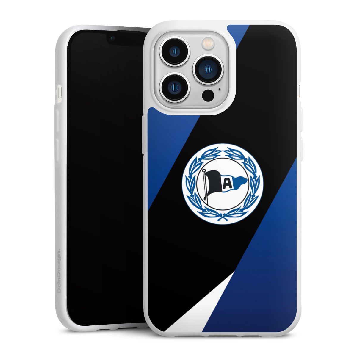 iPhone 13 Pro Handy Silikon Hülle Case weiß Handyhülle Official Licensed Product Arminia Bielefeld Dsc Silikon Case