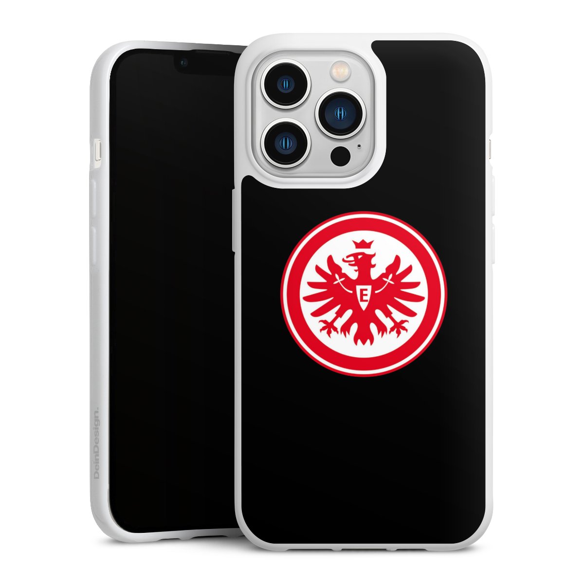 iPhone 13 Pro Handy Silikon Hülle Case weiß Handyhülle Eintracht Frankfurt Sge Eagle Silikon Case