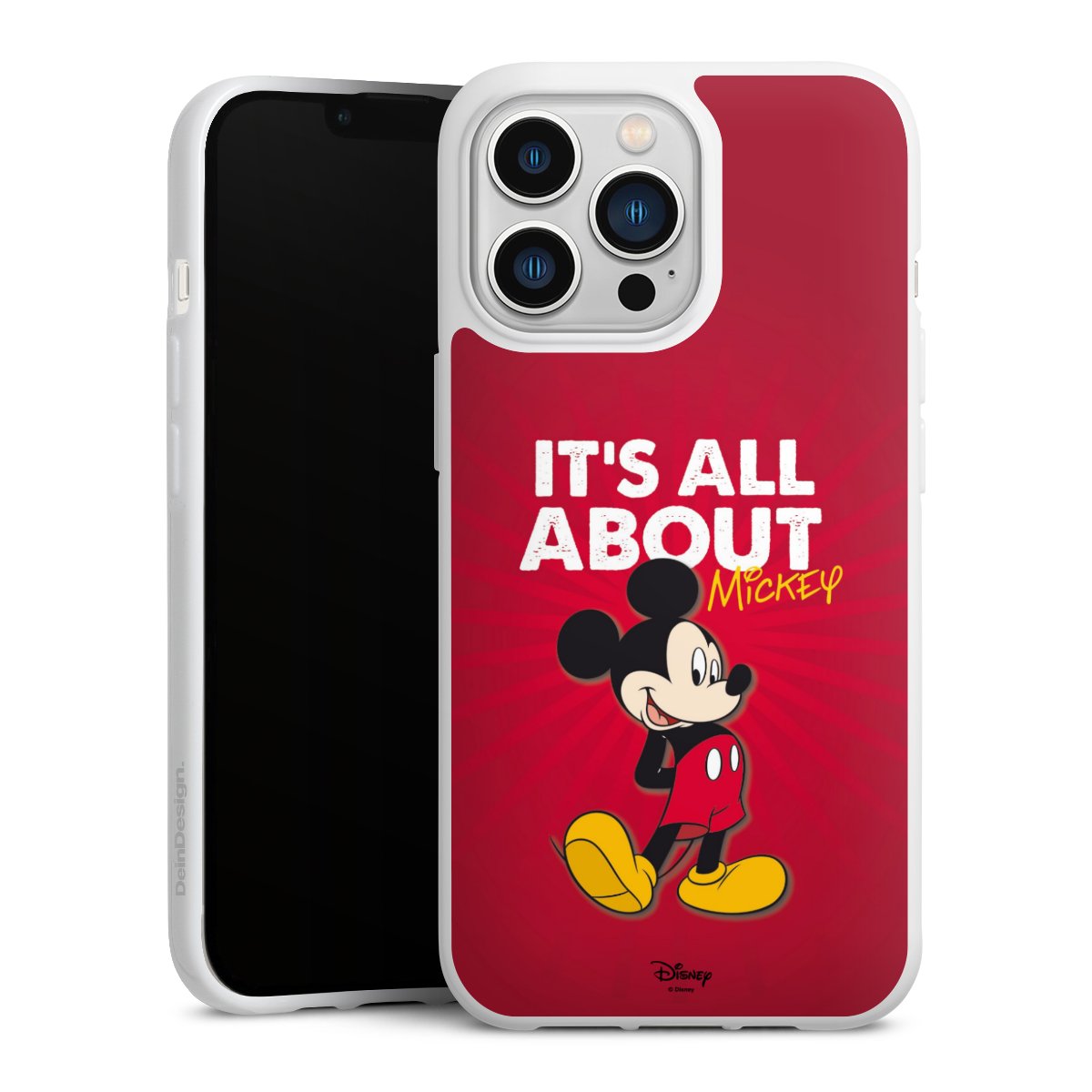 iPhone 13 Pro Handy Silikon Hülle Case weiß Handyhülle Mouse Disney Official Licensed Product Silikon Case