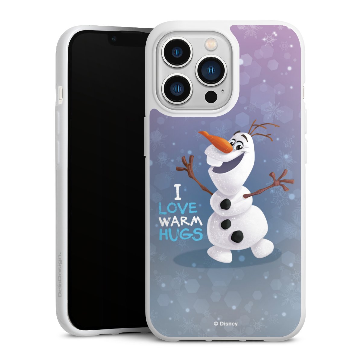 iPhone 13 Pro Handy Silikon Hülle Case weiß Handyhülle Frozen Frozen Olaf Official Licensed Product Silikon Case