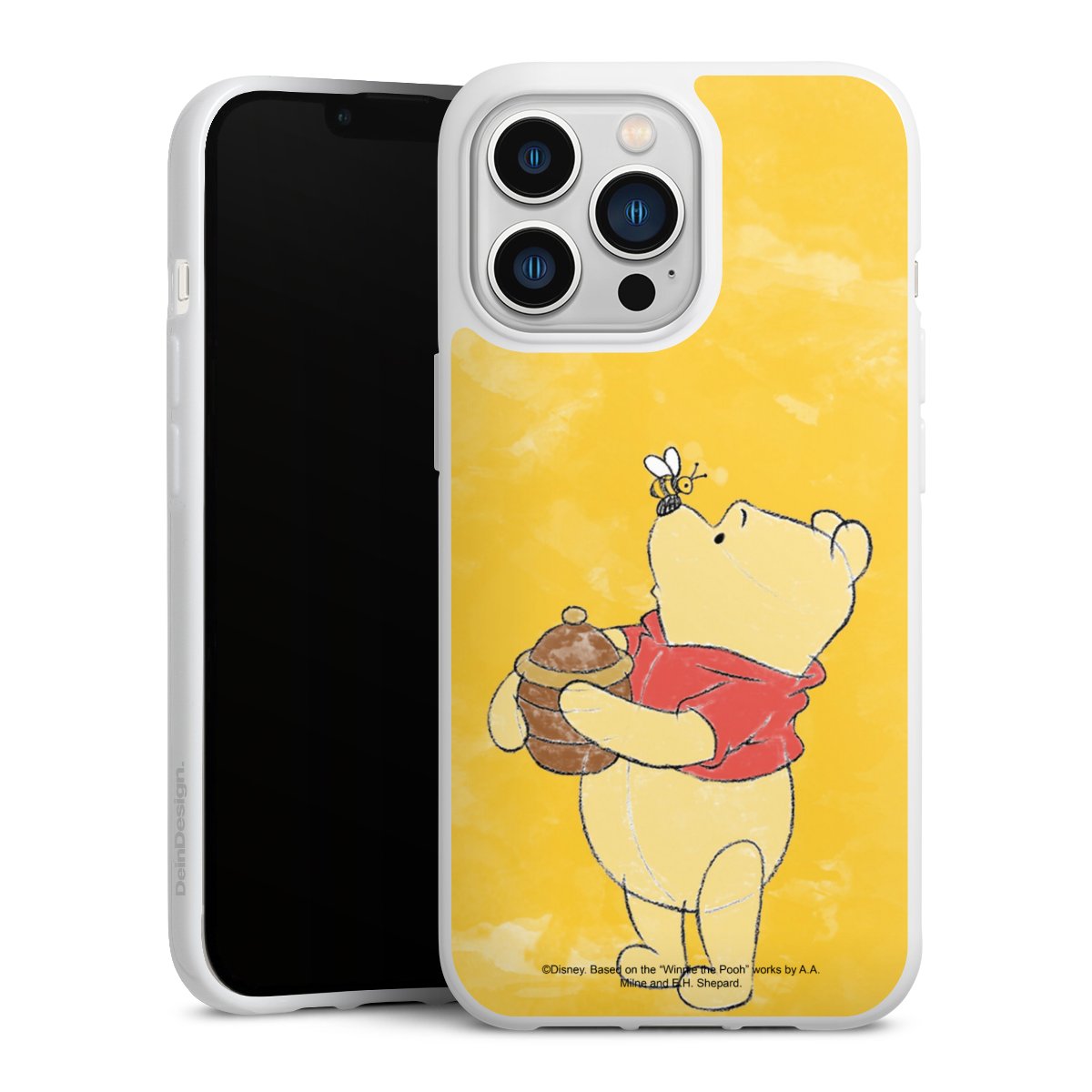 iPhone 13 Pro Handy Silikon Hülle Case weiß Handyhülle Official Licensed Product Winnie The Pooh Disney Silikon Case