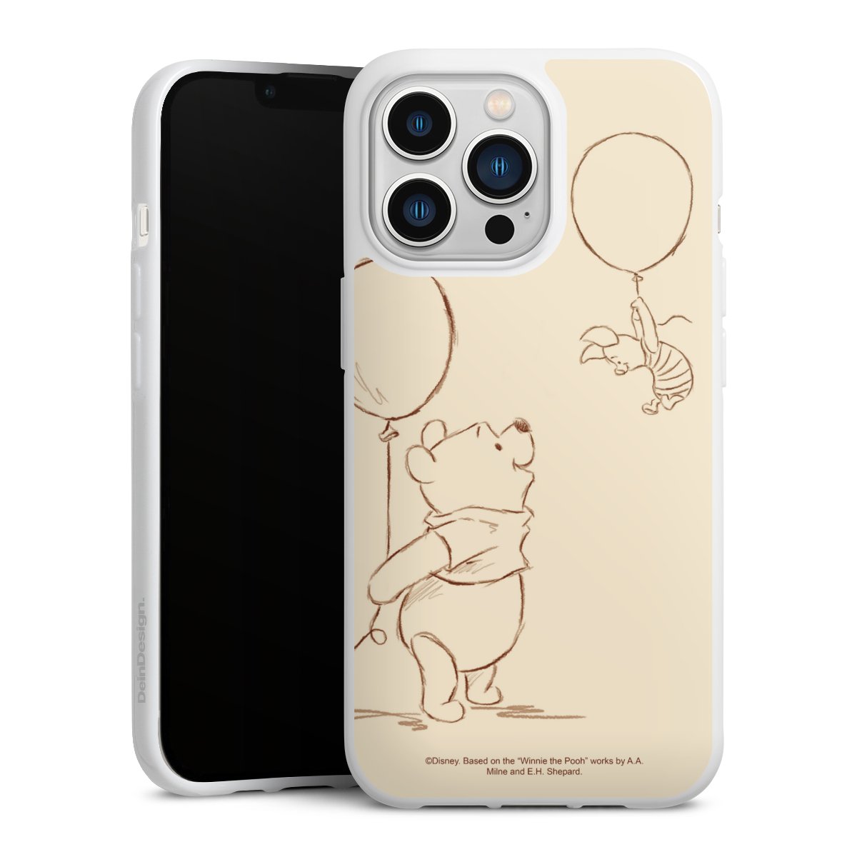 iPhone 13 Pro Handy Silikon Hülle Case weiß Handyhülle Official Licensed Product Winnie The Pooh Disney Silikon Case