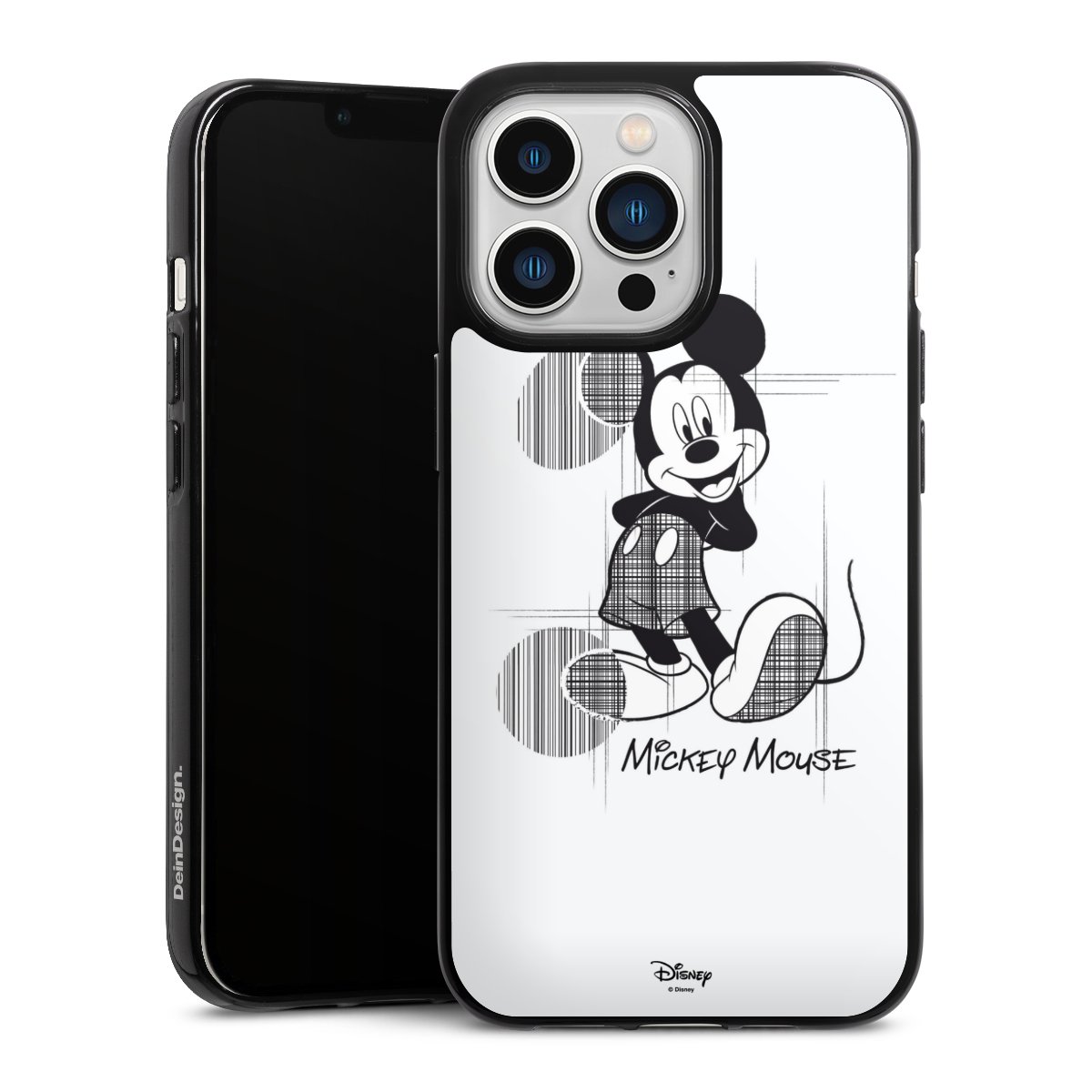 iPhone 13 Pro Handy Silikon Hülle Case schwarz Handyhülle Disney Official Licensed Product Mickey Mouse