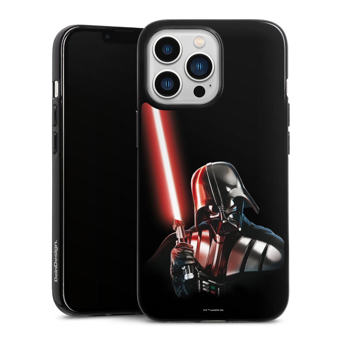 iPhone 13 Pro Handy Silikon Hülle Case schwarz Handyhülle Star Wars Merchandise Darth Vader