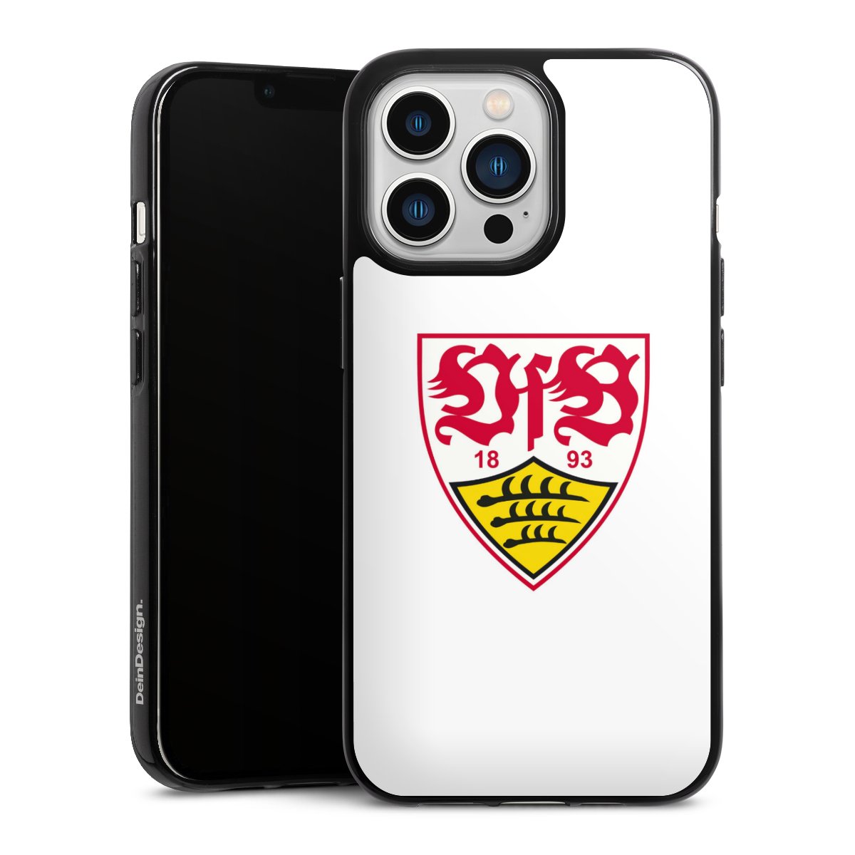 iPhone 13 Pro Handy Silikon Hülle Case schwarz Handyhülle Logo Official Licensed Product Vfb Stuttgart