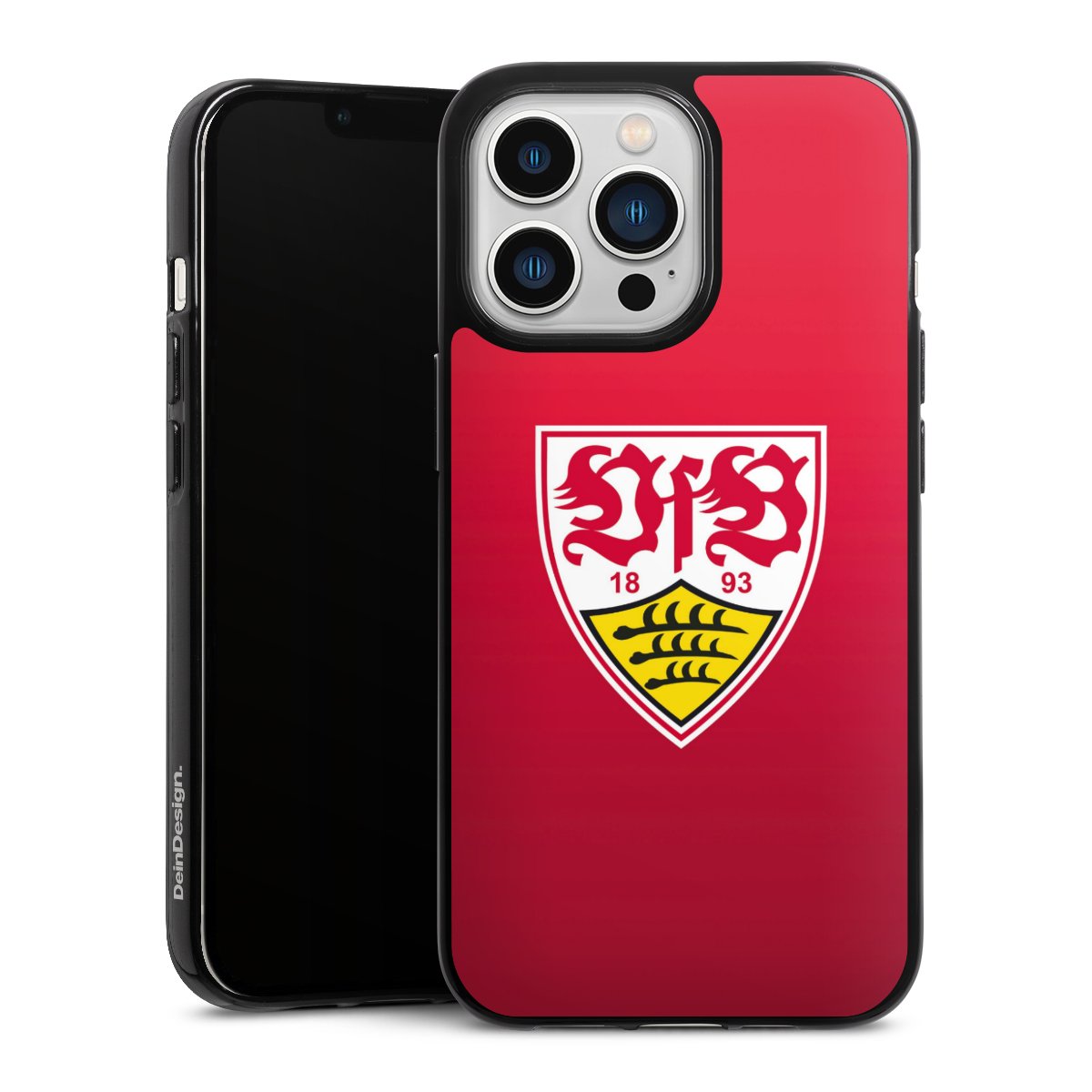 iPhone 13 Pro Handy Silikon Hülle Case schwarz Handyhülle Official Licensed Product Vfb Stuttgart