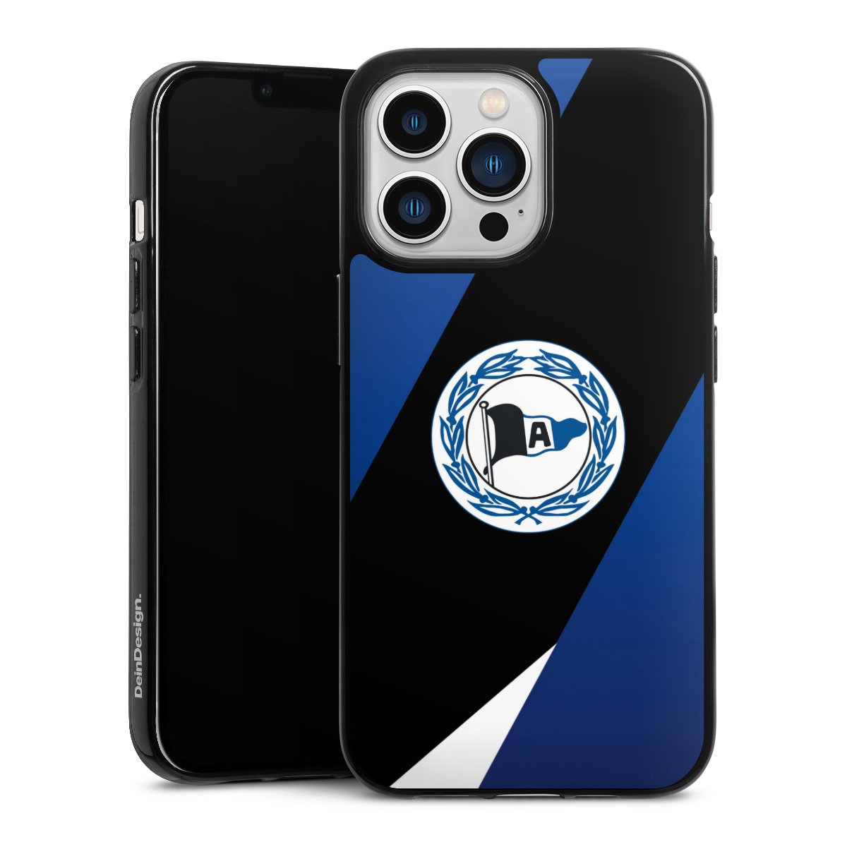 iPhone 13 Pro Handy Silikon Hülle Case schwarz Handyhülle Official Licensed Product Arminia Bielefeld Dsc