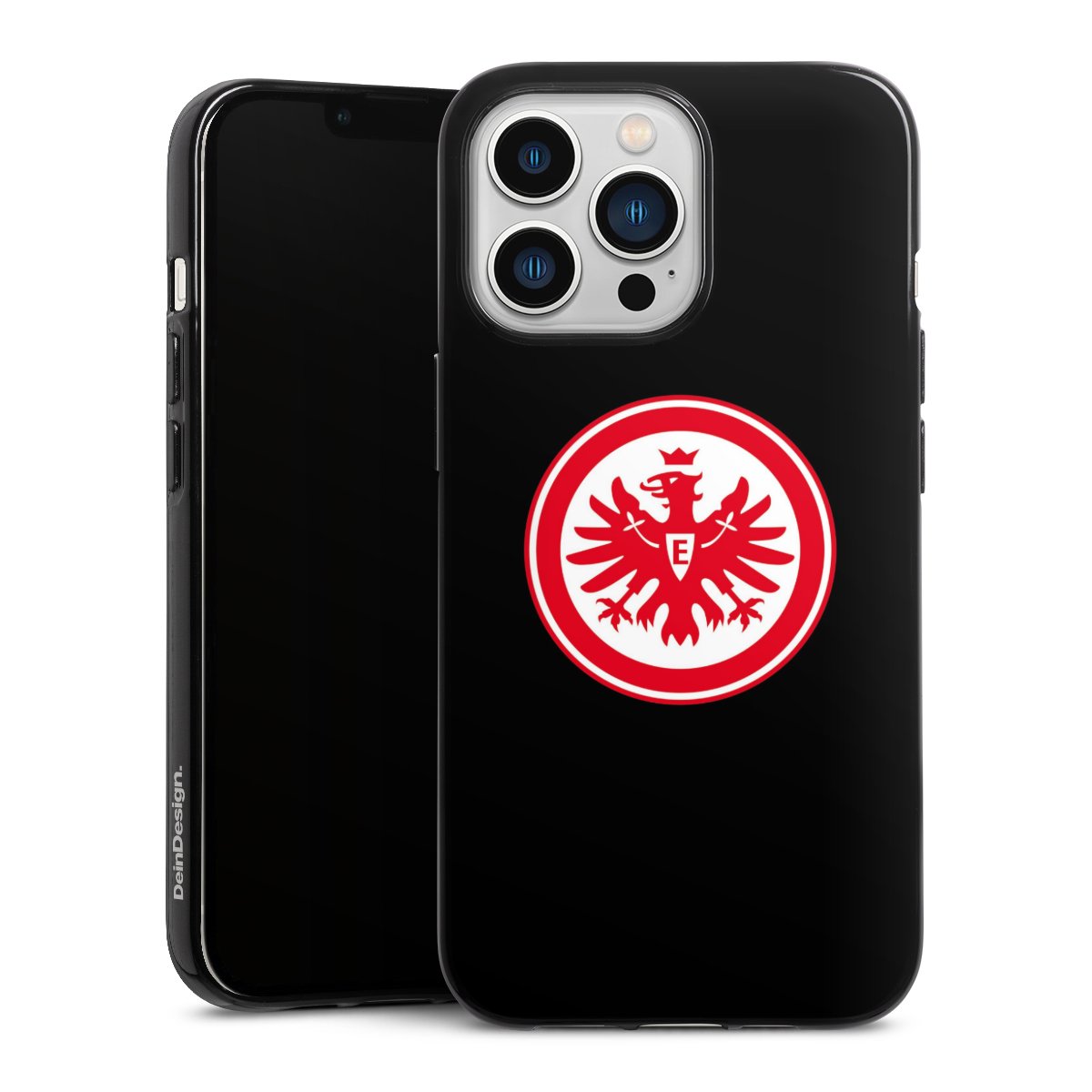 iPhone 13 Pro Handy Silikon Hülle Case schwarz Handyhülle Eintracht Frankfurt Sge Eagle