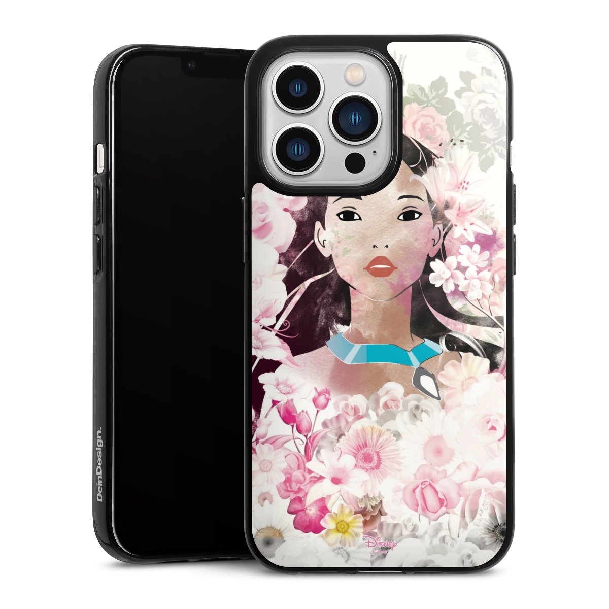 iPhone 13 Pro Handy Silikon Hülle Case schwarz Handyhülle Pocahontas Official Licensed Product Disney