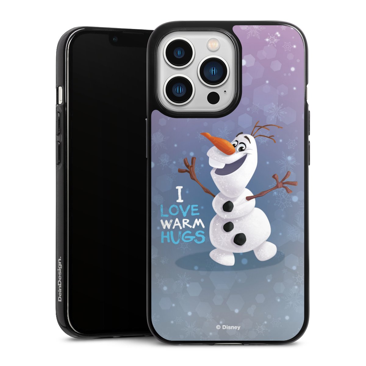 iPhone 13 Pro Handy Silikon Hülle Case schwarz Handyhülle Frozen Frozen Olaf Official Licensed Product