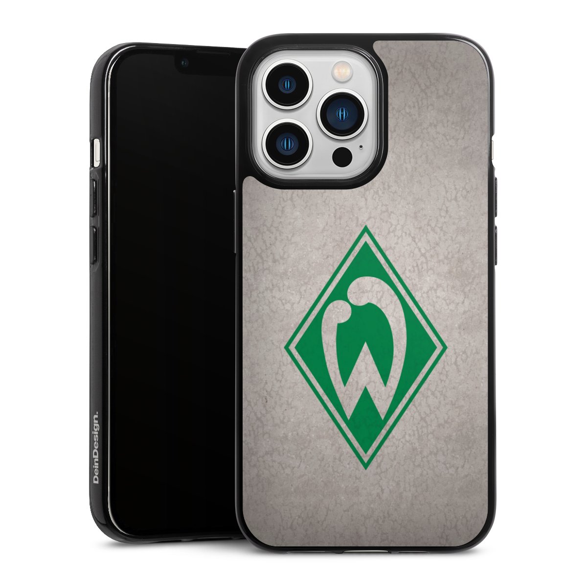 iPhone 13 Pro Handy Silikon Hülle Case schwarz Handyhülle Sv Werder Bremen Concrete Official Licensed Product