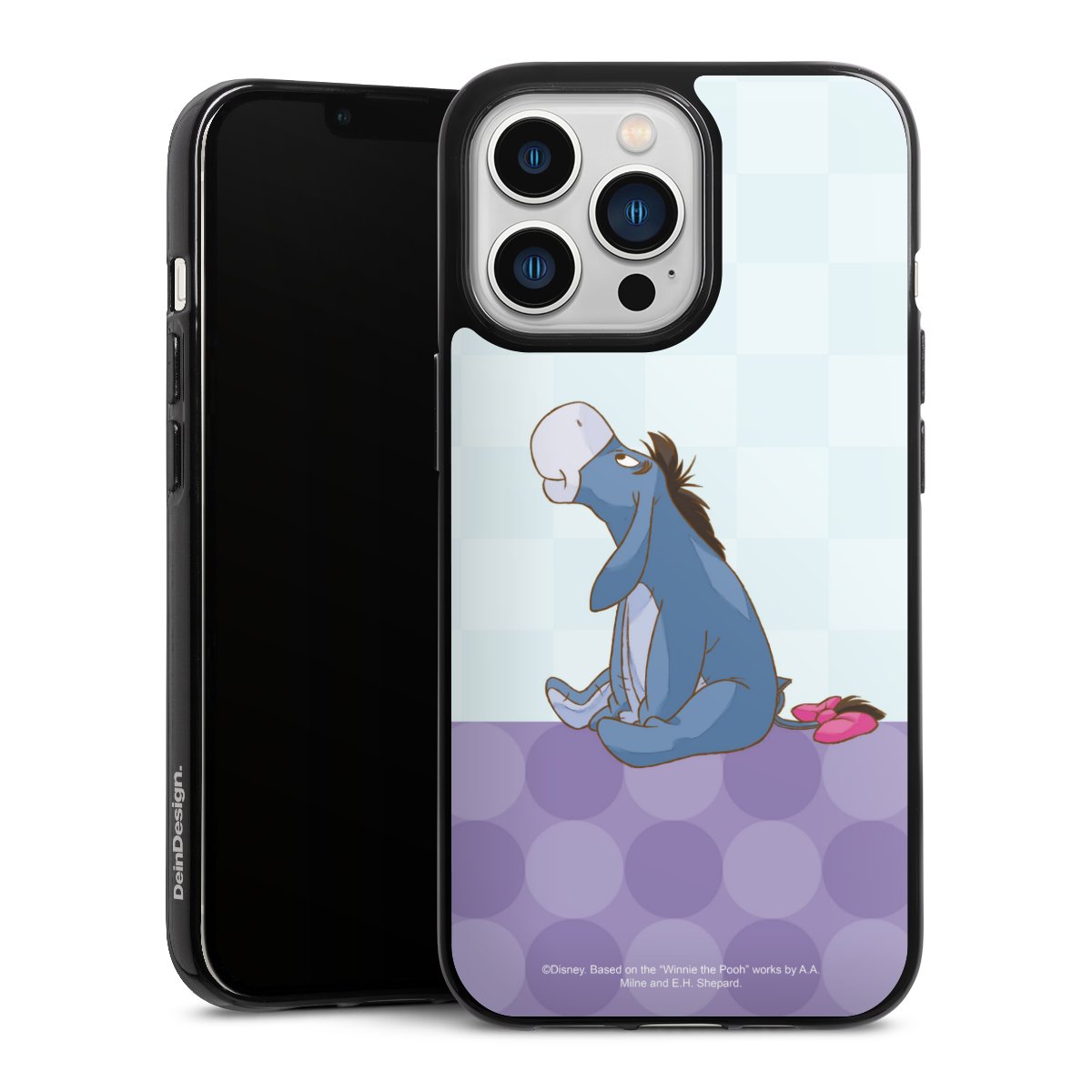 iPhone 13 Pro Handy Silikon Hülle Case schwarz Handyhülle Disney Donkey Winnie The Pooh