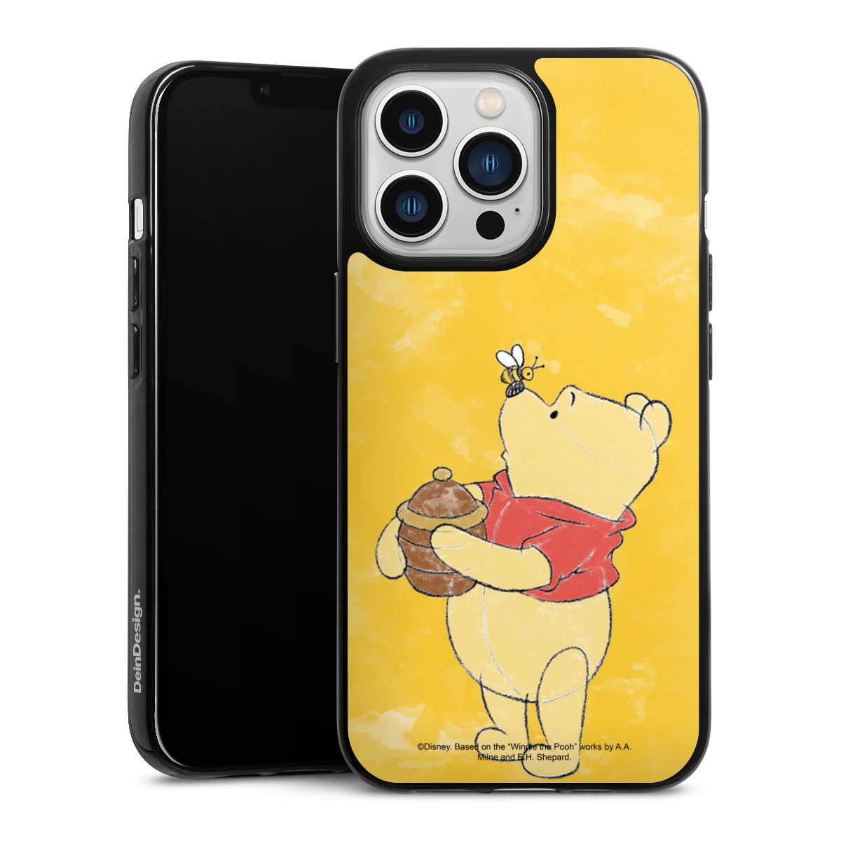 iPhone 13 Pro Handy Silikon Hülle Case schwarz Handyhülle Official Licensed Product Winnie The Pooh Disney