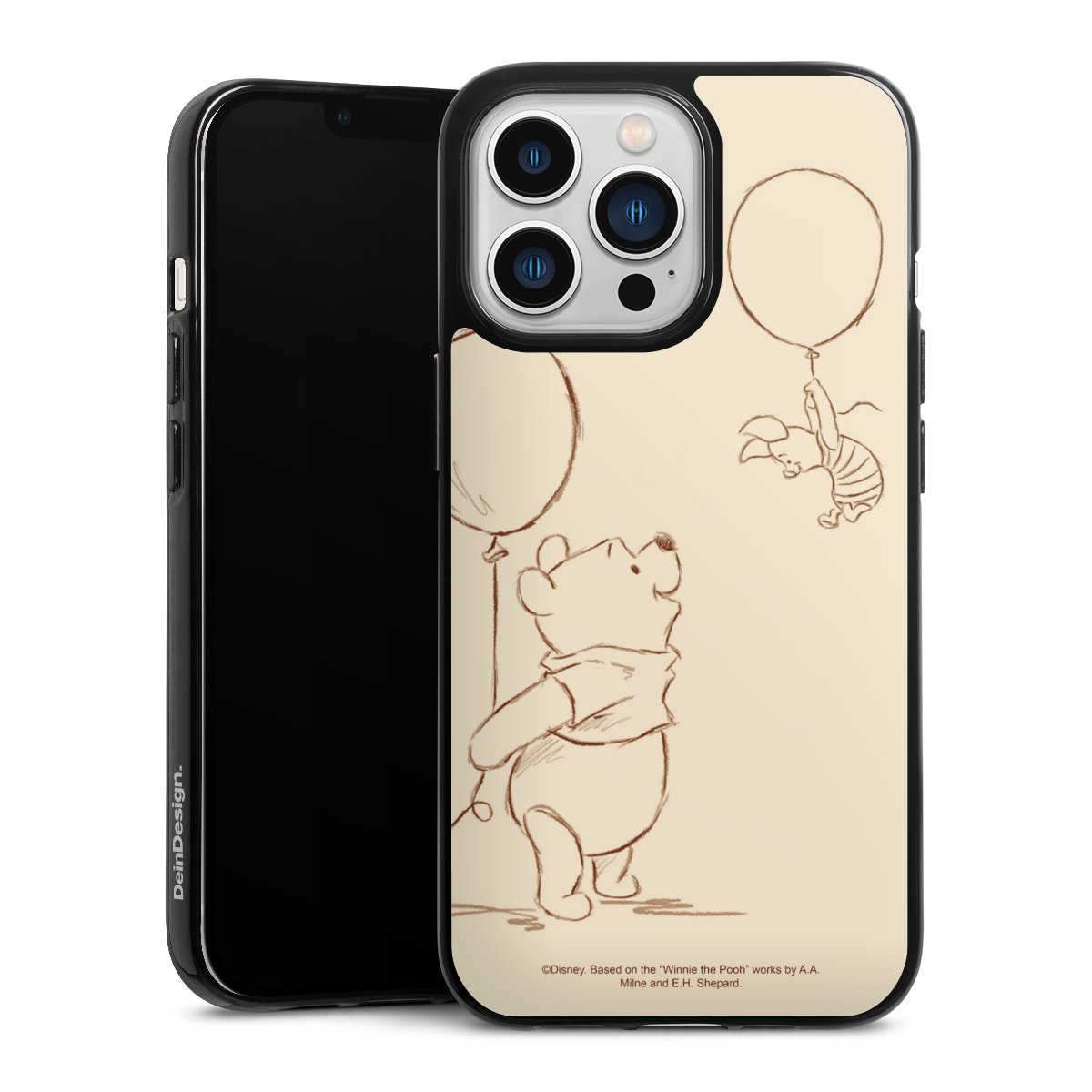 iPhone 13 Pro Handy Silikon Hülle Case schwarz Handyhülle Official Licensed Product Winnie The Pooh Disney